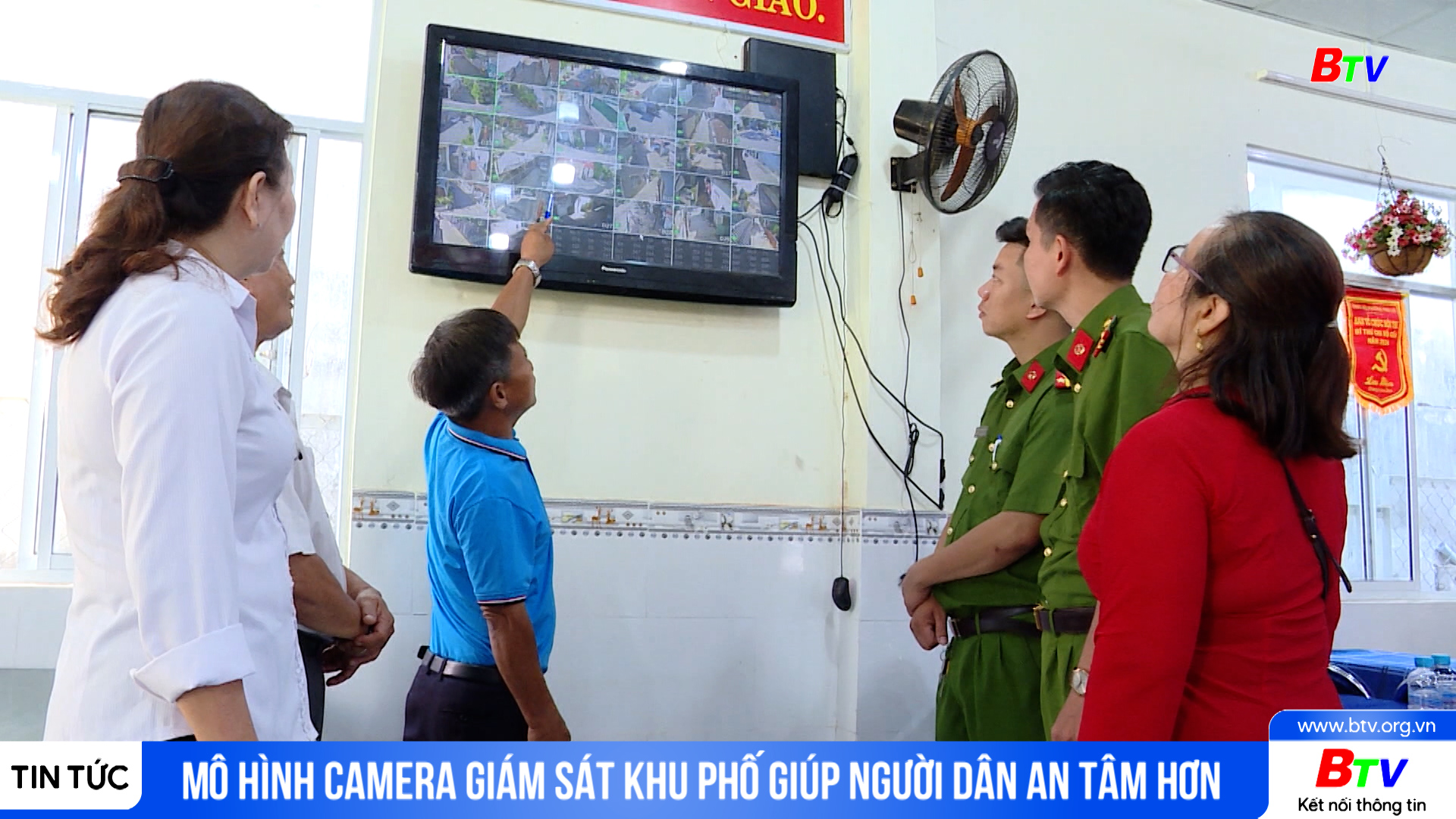 Mô hình camera giám sát khu phố giúp người dân an tâm hơn